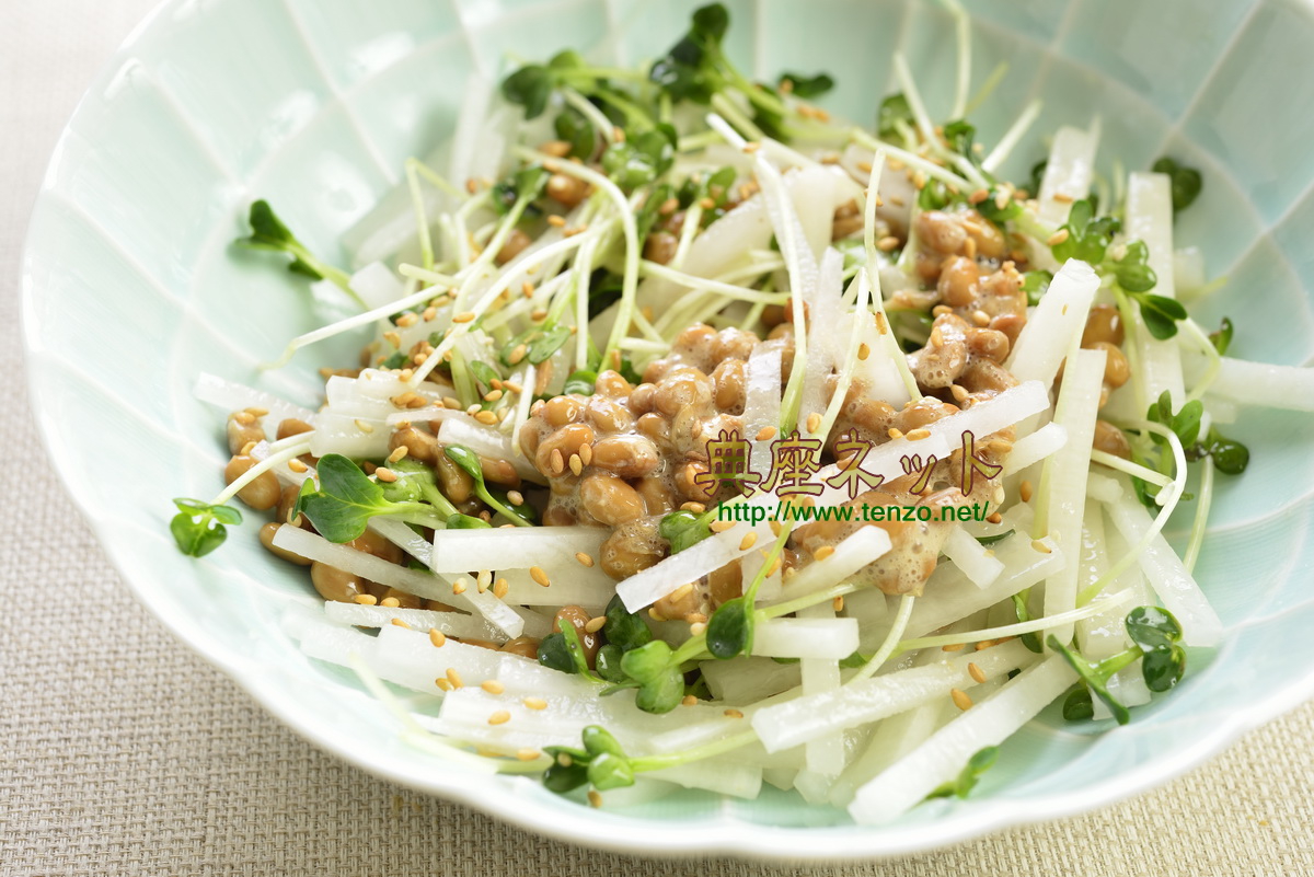納豆と大根のサラダ
